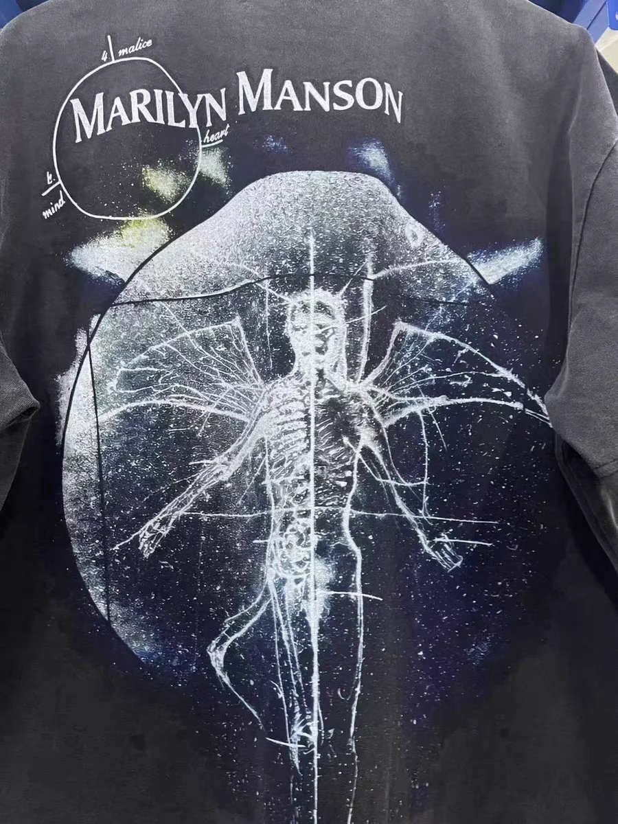 Футболка Marilyn Manson 2026ss для мужчин и женщин, футболка высшего качества (art.: 3920d87573d1f) - 3920d87573d1f