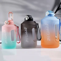 1 5l2 3l3 8l large capacity water bottle with bounce cover leak proof frosted cup gradient sports bottles for outdoor fitness