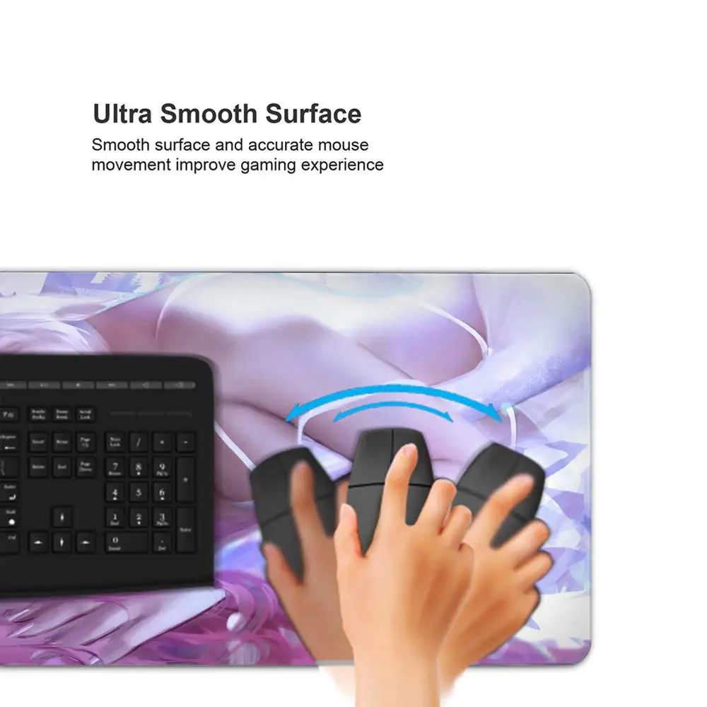 Коврик для мыши League of Legends Ahri большой игровой коврик с закругленными краями 90x40 см