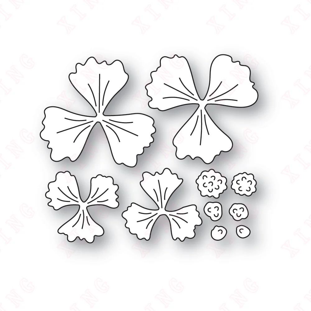 

New Decoration Embossing Template Valentine's Day Album 2023 Diy Greeting Card Handmade Craft Little Posie Layered FlowersMolds
