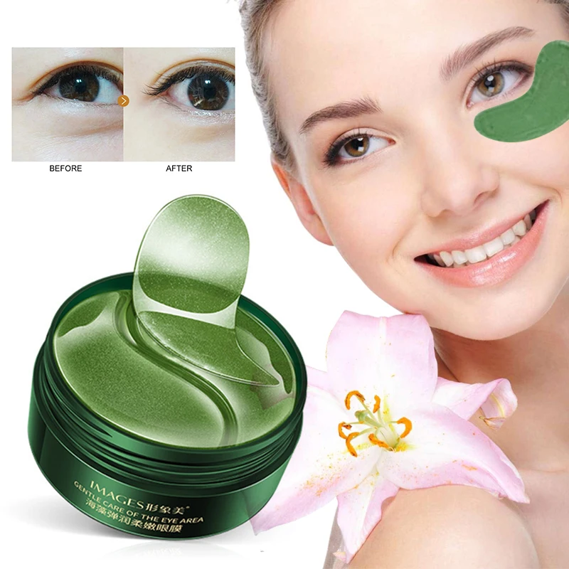 

60PCS/BOX Eye Mask Seaweed Eye Mask Nourishing Moisturizing Moisturizing Eye Patches Dark Circles Wrinkle Eye Skin Care TSLM1