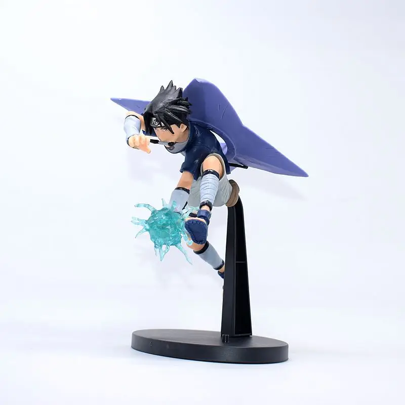 

Amine Naruto Uchiha Sasuke Wind Demon Shuriken Static Action Figure Toys