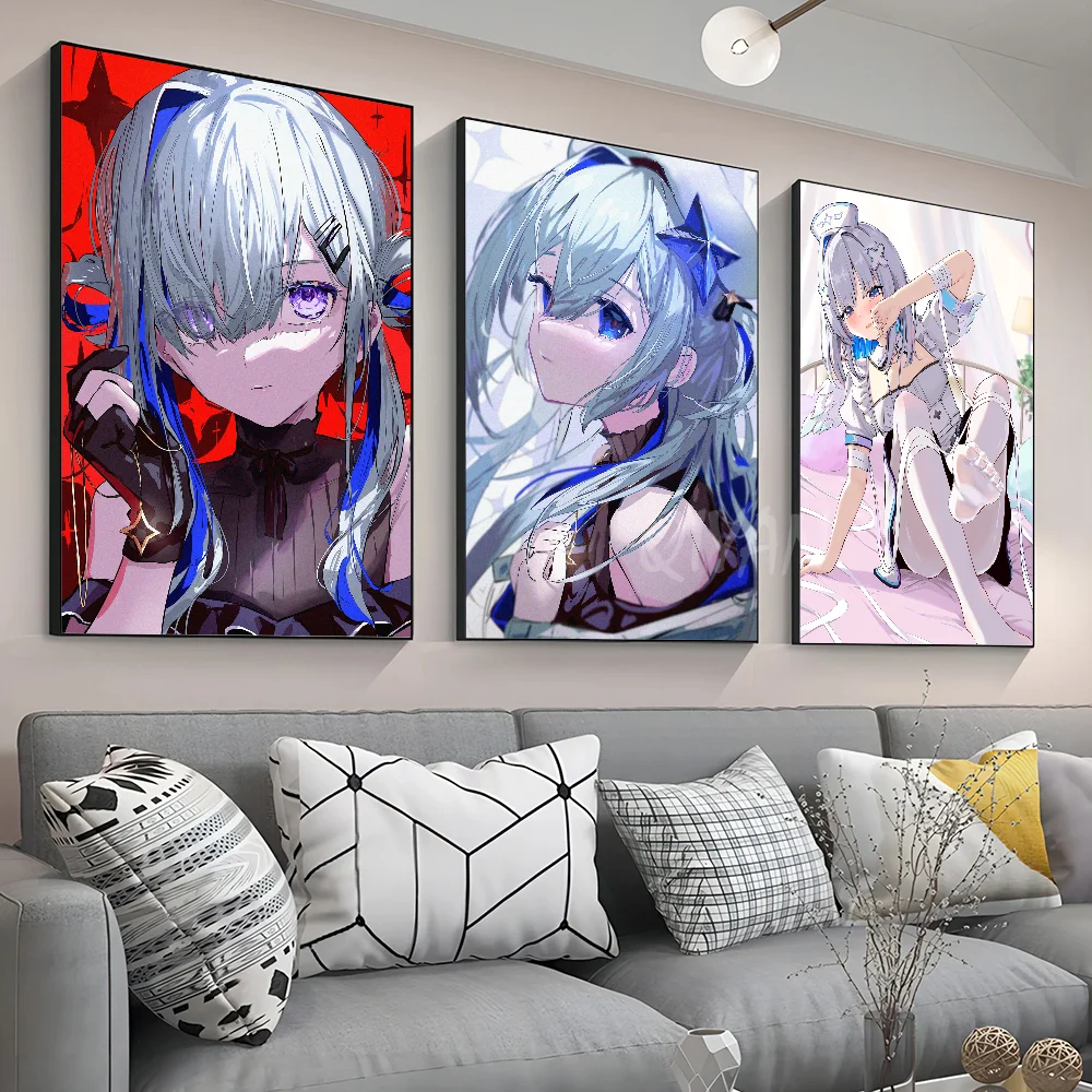 Amane Kanata Hololive Vtube игра аниме постер с бумажным принтом для дома гостиной спальни