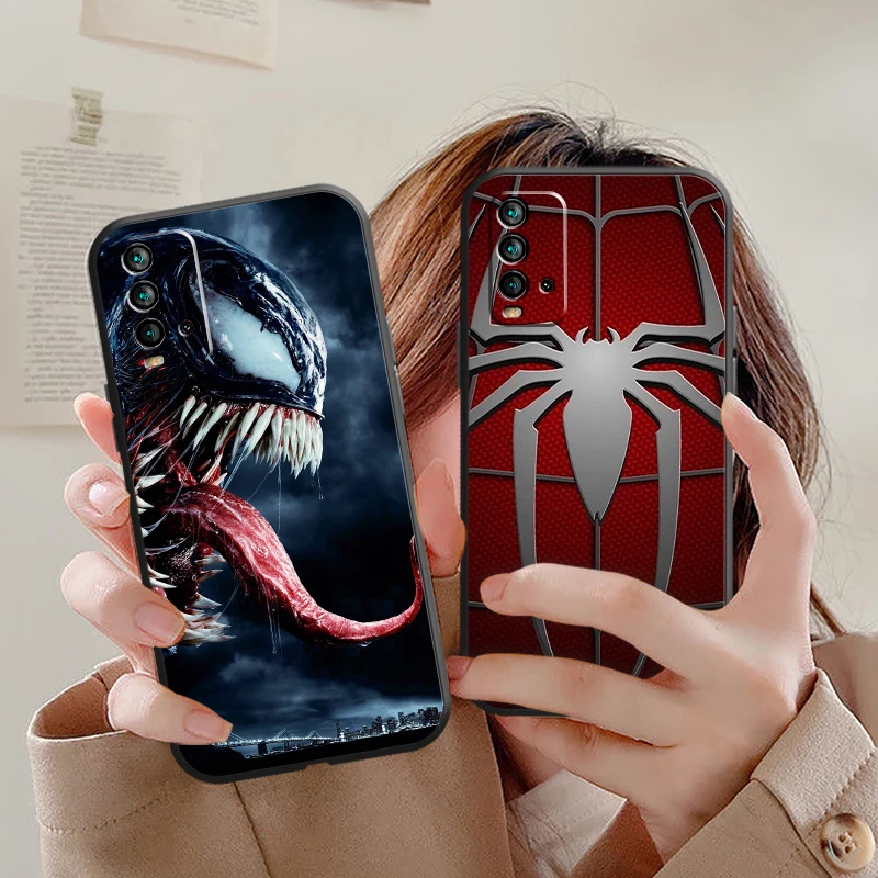 

Marvel Comics Venom Phone Case For Xiaomi Redmi 9 9T 9AT 9A 9C Note 9 Pro MAX 5G 9T 9S 10S 10 Pro MAX 10T 5G Funda Original