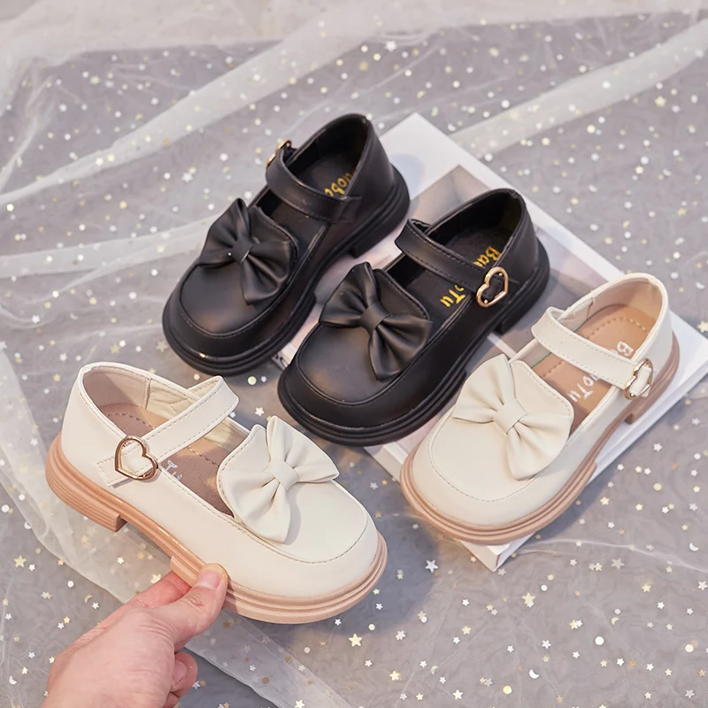 Kids Girls Sandals Princess Dress Leather Casual Shoes Rubber Fashion Student Wedding Non-slip Leather School Oxford Party Shoes