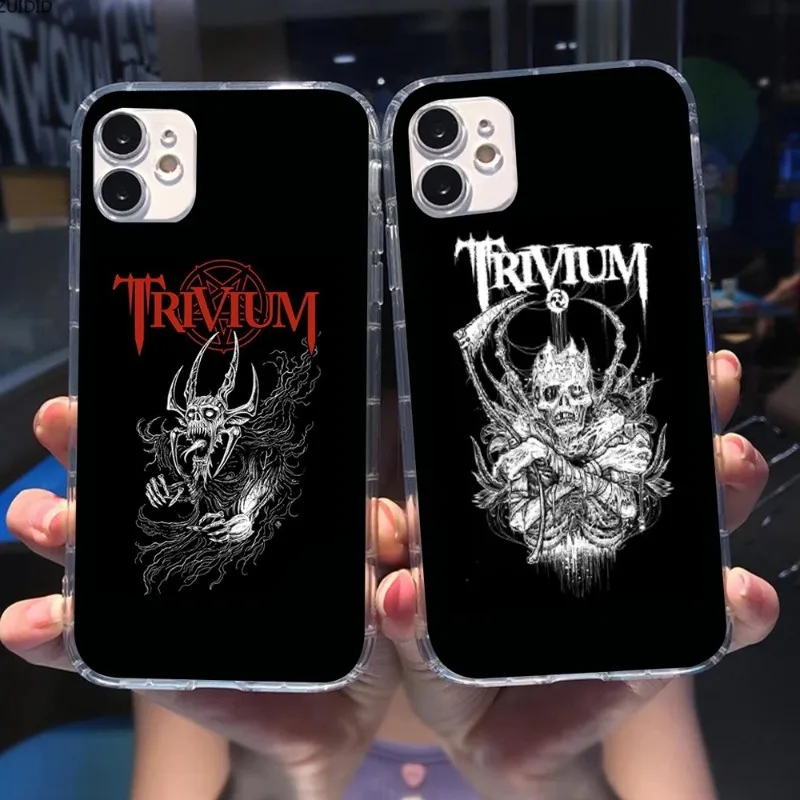 Чехол для телефона Rock am Ring Trivium для iPhone 14 13 12 11 XS X 8 7 6 Plus Mini Pro Max SE 2022, прозрачный чехол для телефона