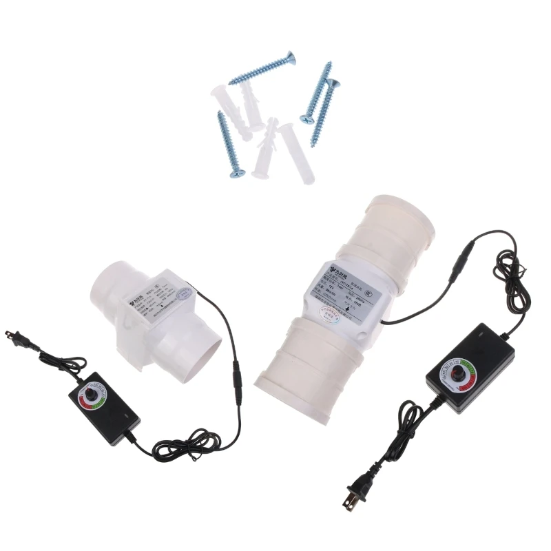 

75mm Ventilation Exhaust Boosters Quiet Fan Filter Duct Kit 6W/14W Intake Extractor Air Blower for Kitchen Bathroom F1FB