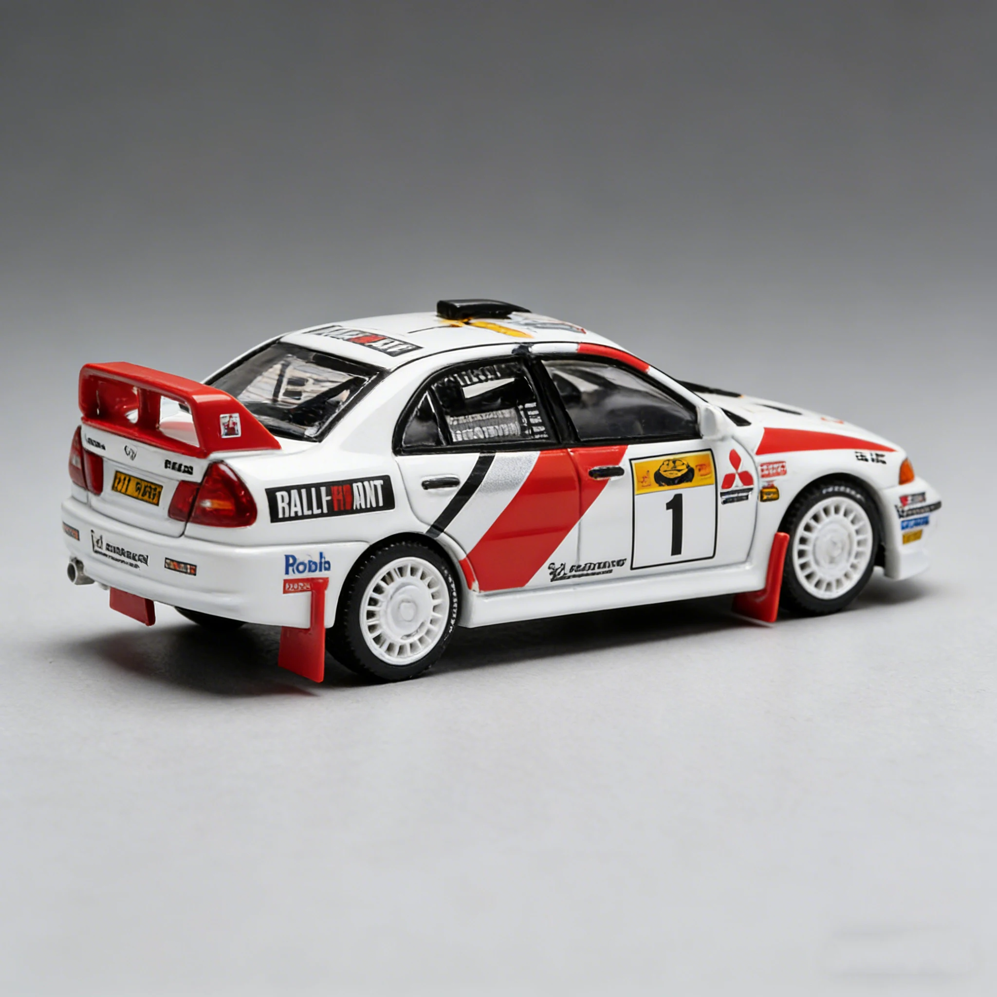Фото POP RACE В наличии 1:64 PR640231 Mitsubishi Lancer Evolution IV # Модель автомобиля Safari Rally Kenya 1998 с открывающимся капотом, литая под давлением №5