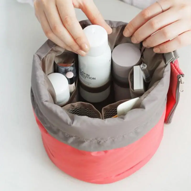 

Storage Bag Travel Large Capacity Cosmetic Bag Travel Set Wash Bag Outdoor Waterproof Storage Bag Cylinder Wash Bag