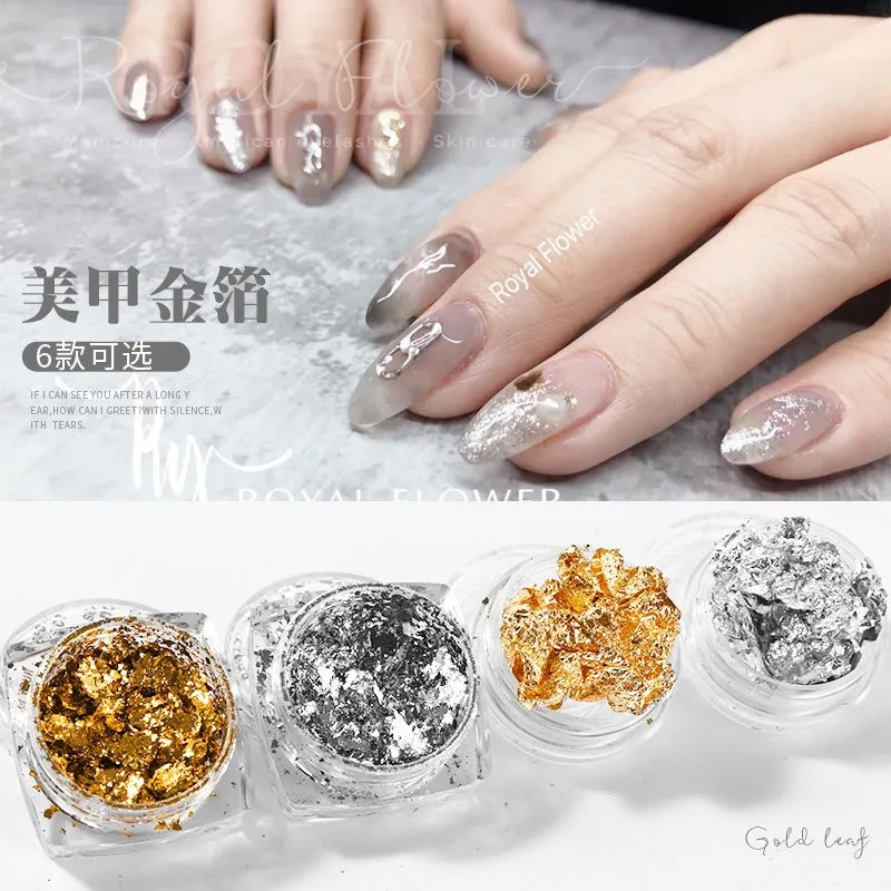 

Wholesale of Gold Foil Wire Fragments, Nail Oil Glue DIY Decorative Gold, Silver, and Tin Foil Paper for Japanese Nail Enhanceme