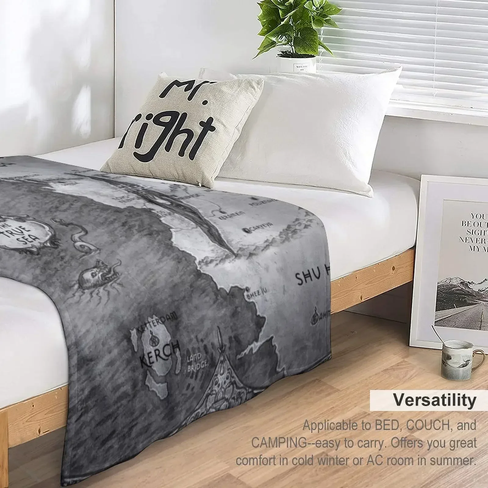 Одеяло с картой трилогии Grisha роскошное одеяло очень большое