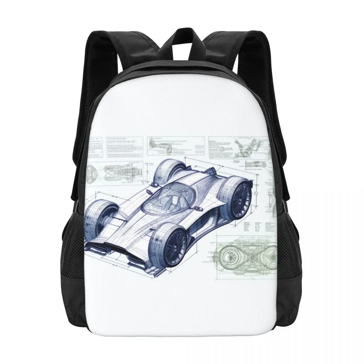 

Dazzling Sports Car Backpack Sketch Style Drawings Girl Polyester Sport Backpacks Large Streetwear School Bags Rucksack