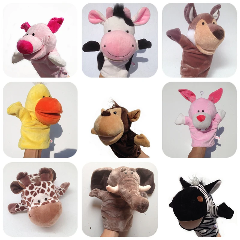

Cute Animal Stuffed Toys Creative Hand Story Puppet Dolls Kids Stage Performance Props Educational Puzzle Toys Children Gift