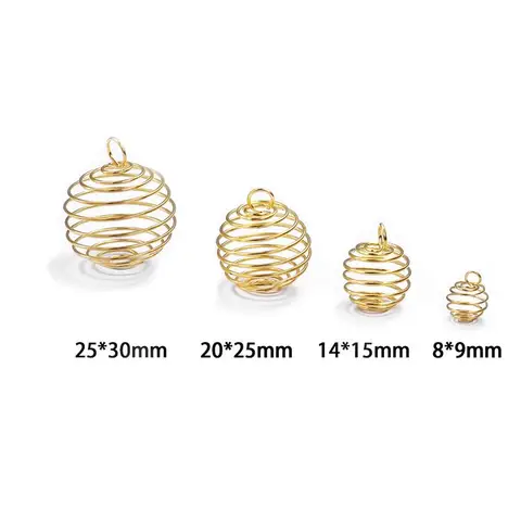 Металлические спиральные бусины SEVENWELL