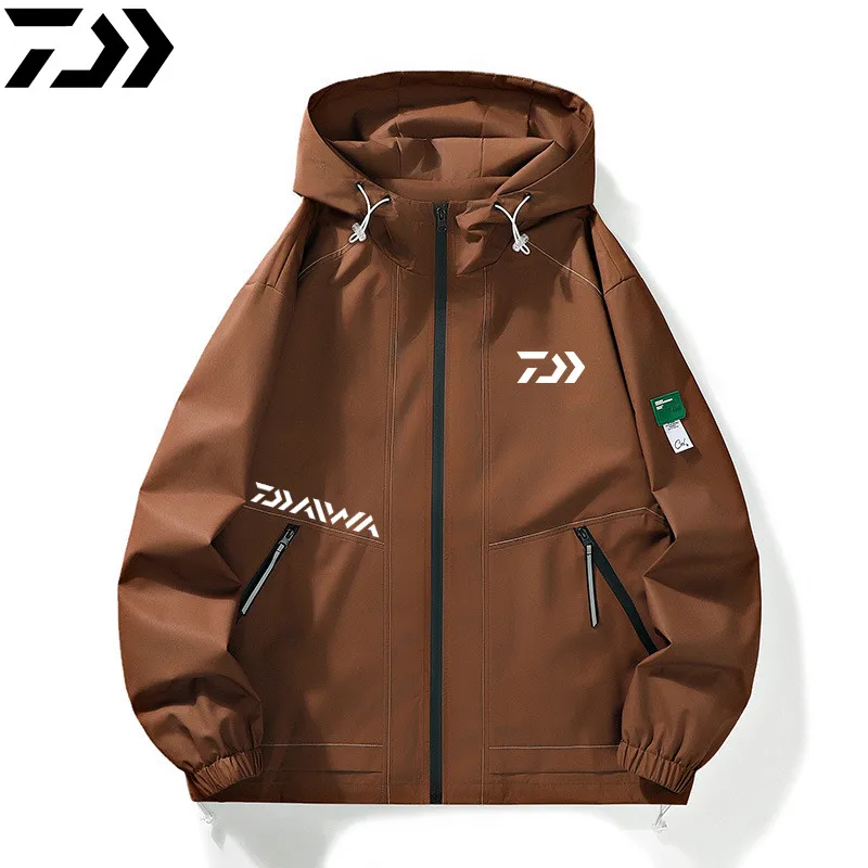 

Daiwa 2024 New Fashion Fishing Clothing Men Warm Hooded Hiking Climbing Fishing Jackets Breathable Protection Outdoor Tracksuit