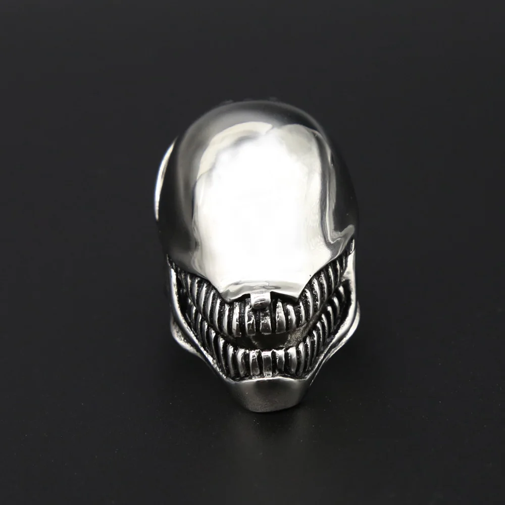 

Gothic Venom Skull Ring Men Punk Hip Hop Stainless Steel Biker Skull Ring Cool Male Jewelry Dropshipping Store