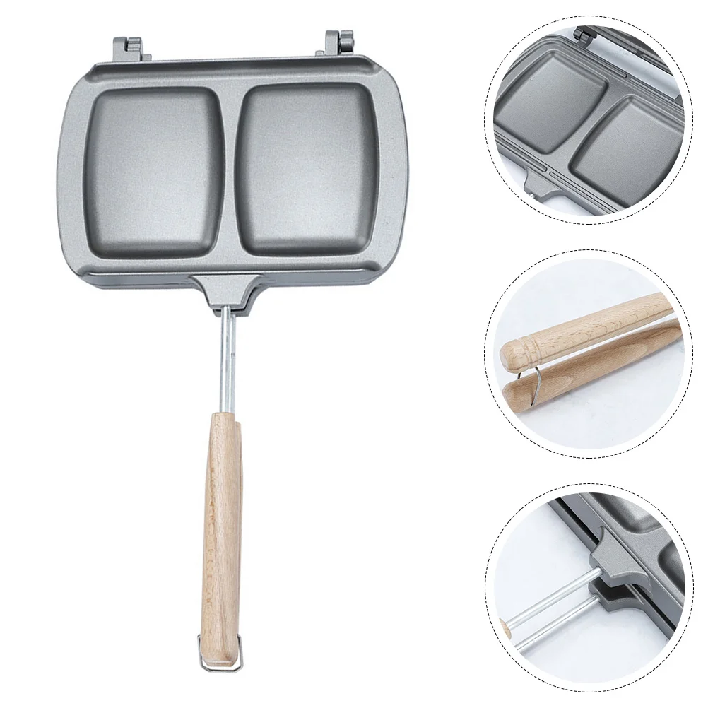 

Pan Maker Sandwich Frying Pancake Stovetoppress Panini Non Stick Cheese Nonstick Breakfast Plate Baking Kitchen Waffle Barbecue