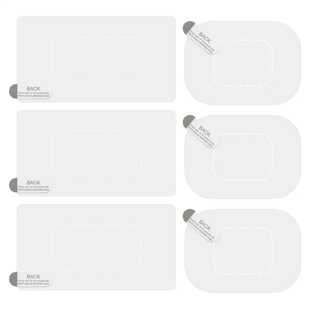 

Набор Из 6 Электростатических Прозрачных Наклеек На Лобовое Стекло Для Видеорегистратора, Для Безопасности Автомобиля