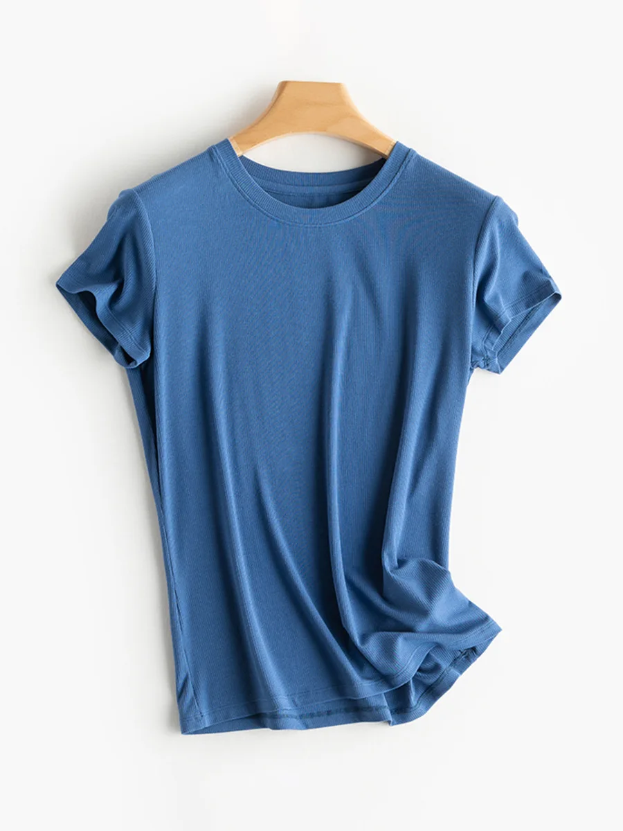 

2023 new women t shirt t-shirts o-neck fashion Cotton Non Strech