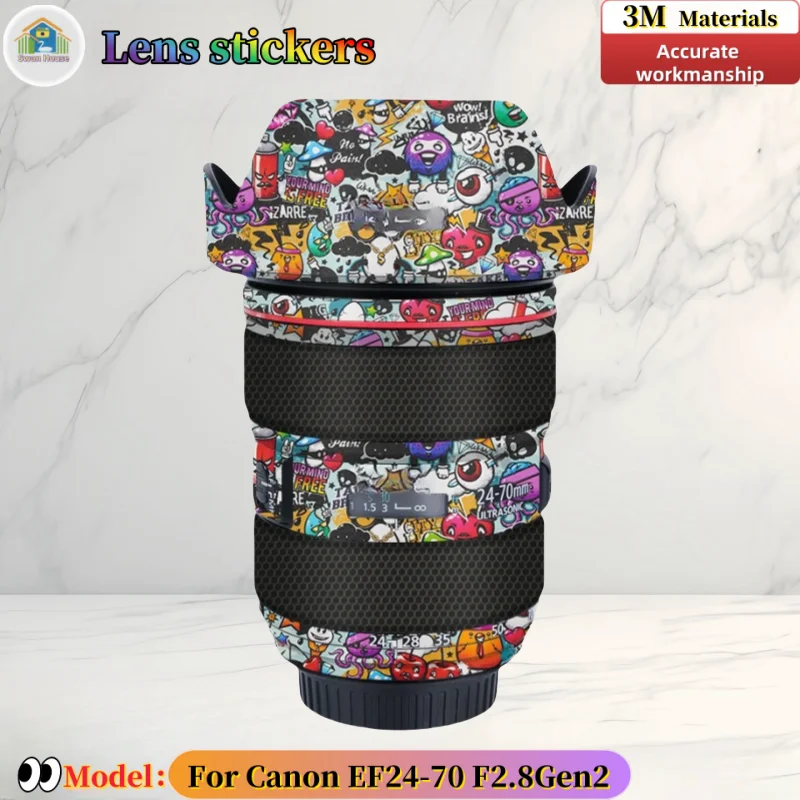Наклейка на объектив камеры Canon EF24-70 F2.8Gen2