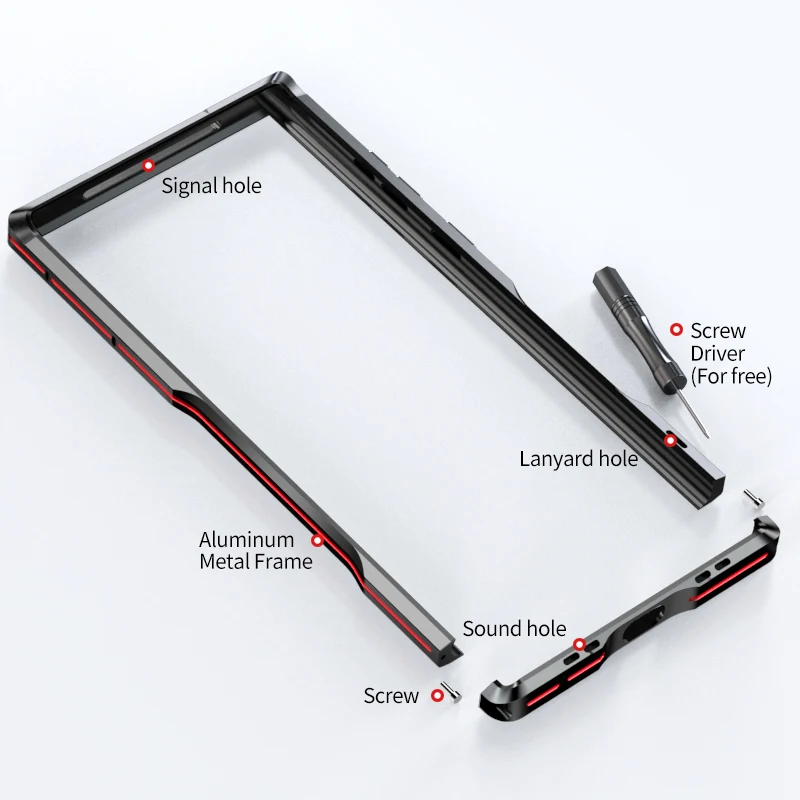 Luphie Luxo à Prova de Choque Case do Telefone para Samsung S22 S21 Ultra S21 Plus Case à Prova de Choque Armadura de Metal Pára Case de Alumínio Capa
