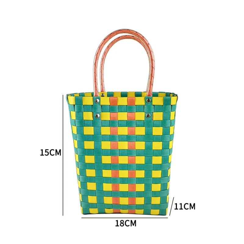 InsWind ручная работа вертикальная пластиковая сумка модная цветная женская