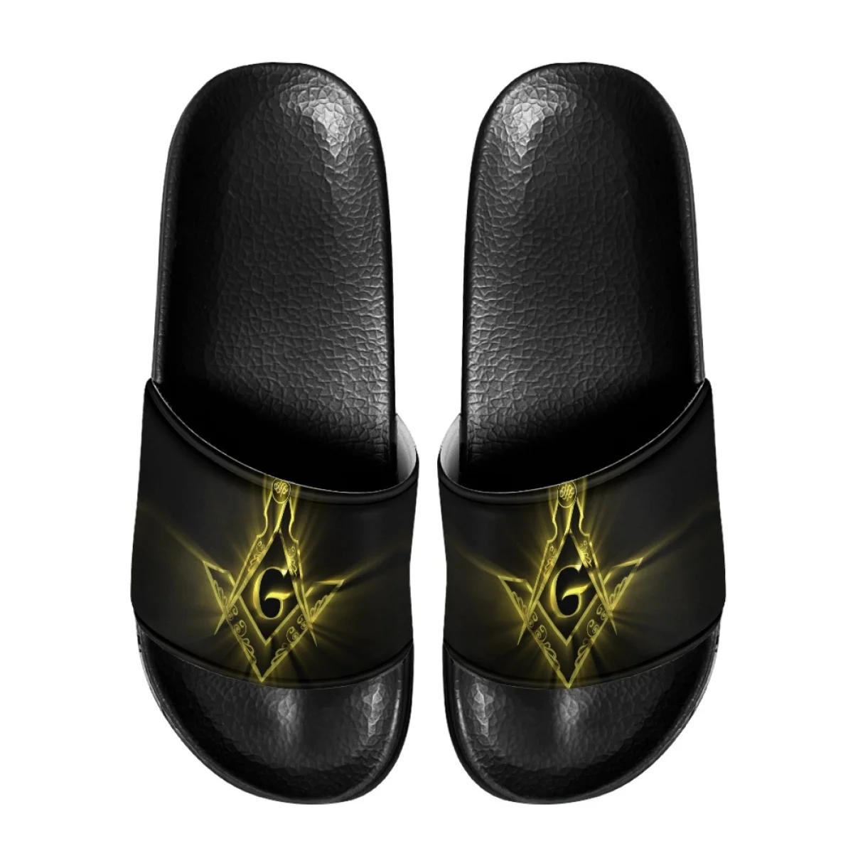 

Freemasonry Pattern Household Girls Slippers Outdoor Leisure Bathroom Women's Slides Summer Fashion Slippers For Female Indoor