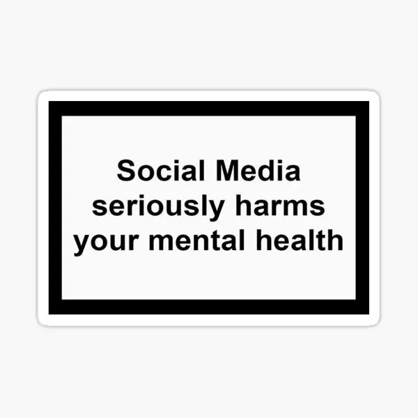 

Социальная сеть серьезно повредит ваши умственные наклейки 5 шт. Наклейки для декора дома аниме детские бутылки для воды гостиная забавные