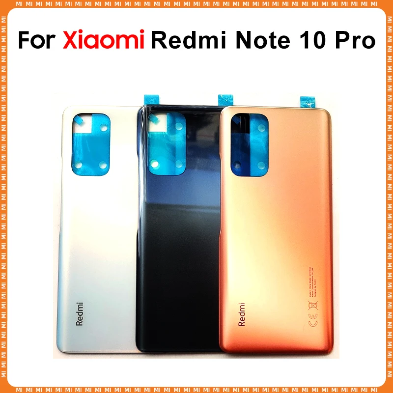 Задняя крышка батарейного отсека для Xiaomi Redmi Note 10 Pro M2101K6I Note10