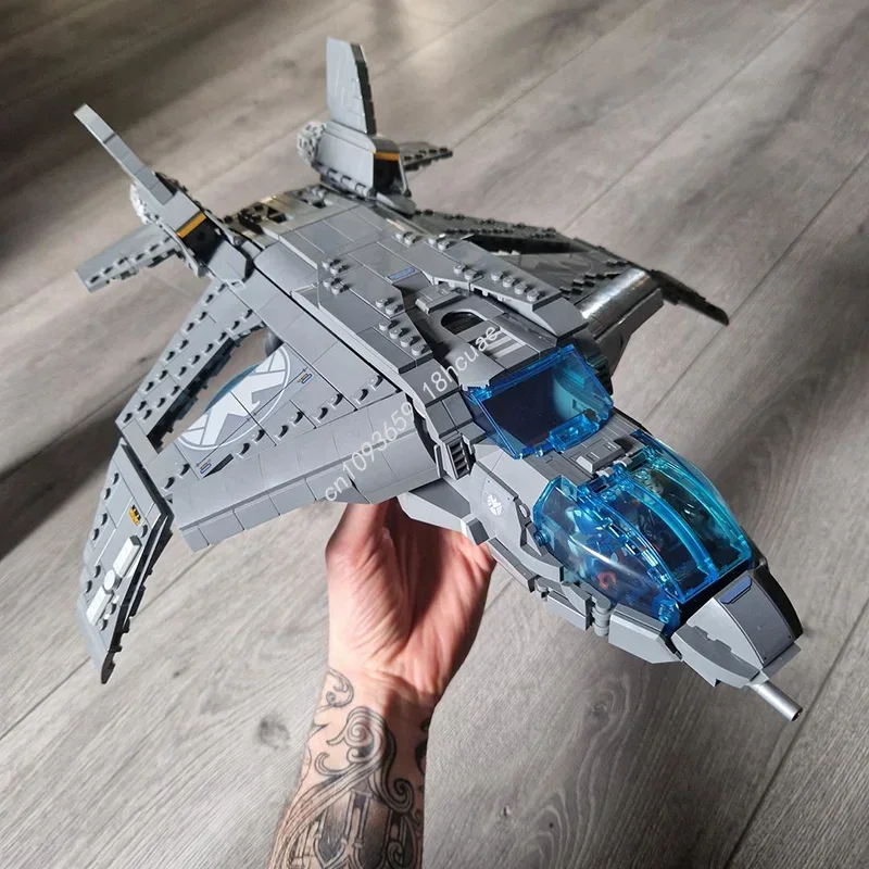 1332 детали MOC Figscaled Quinjet The Avengers: Конструктор-модель, подарок на фестиваль, игрушка для сборки своими руками, развивающая идея для творчества (art.: 3920db6dc7aa0) - 3920db6dc7aa0