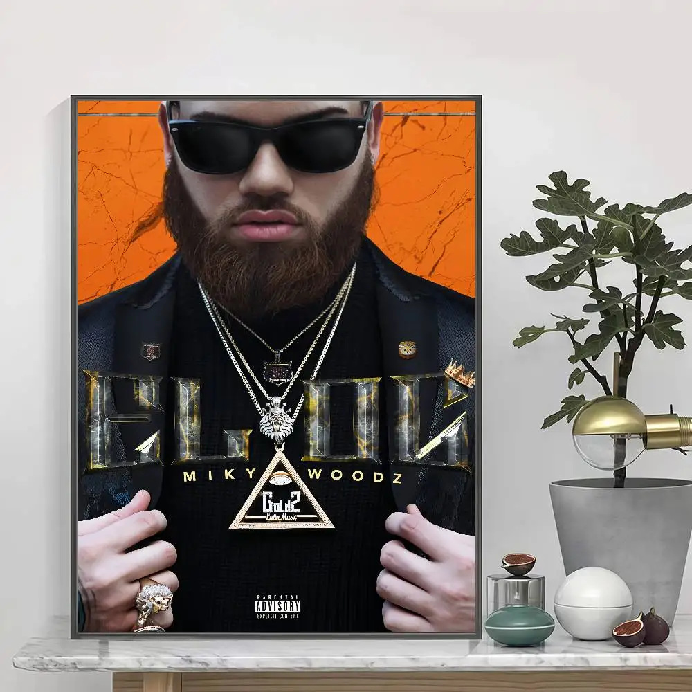 Самоклеящиеся плакаты-наклейки M-Miky Woodz Verything RIAL подходят для безрамного декора стен в комнате. (art.: 3920db9965be7) - 3920db9965be7