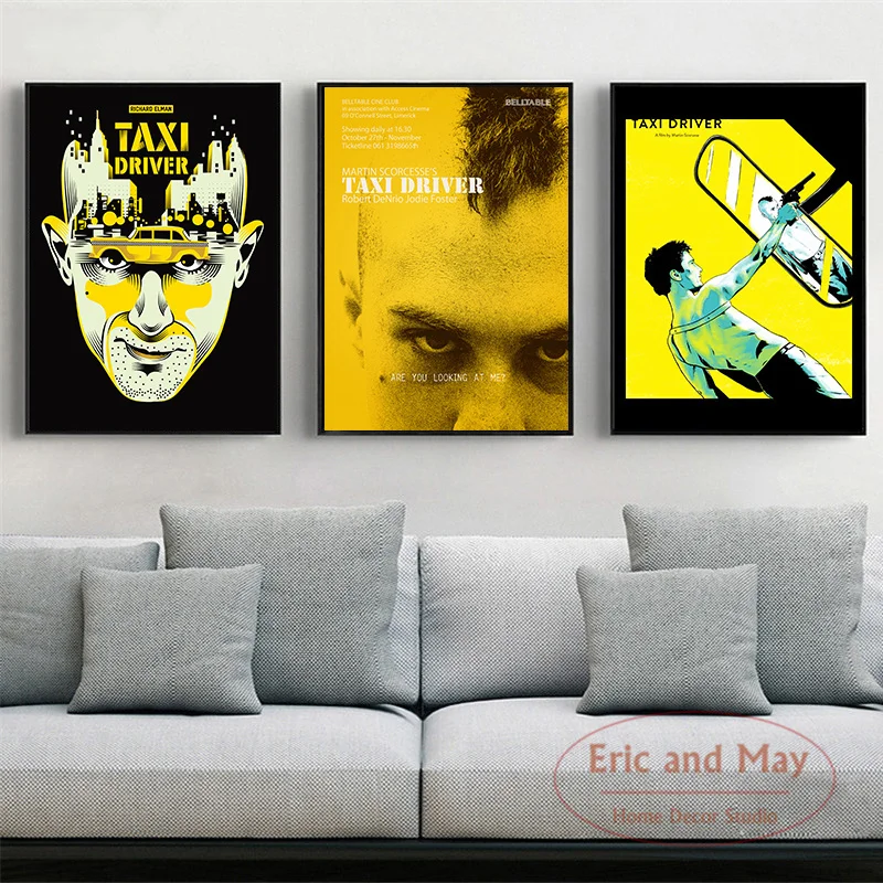

Taxi Driver Classic Movie Poster And Prints Canvas Painting Pictures On The Wall Classic Decorative Home Decor Obrazy