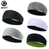 athletic elastic headband tennis gym jogging cycling sweat band absorbent hairband sport safety bands male grils women headwear