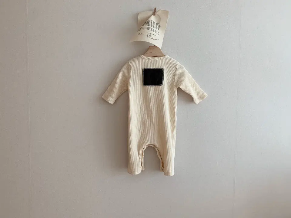 

Infant Baby Halloween Jumpsuit Pumpkin Print Girls Boys 0-18 Months O-Neck Long Sleeve Romper with Buttons for Toddler