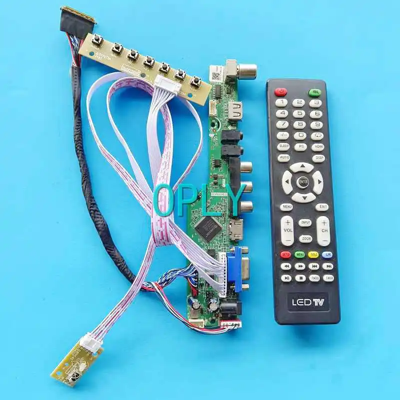 

TV Analog LCD Panel Controller Board Fit LP116WH4-SLN2 LP116WH6-SLA1 VGA USB RF 1366*768 HDMI-Compatible LVDS 40-Pin 11.6" Kit