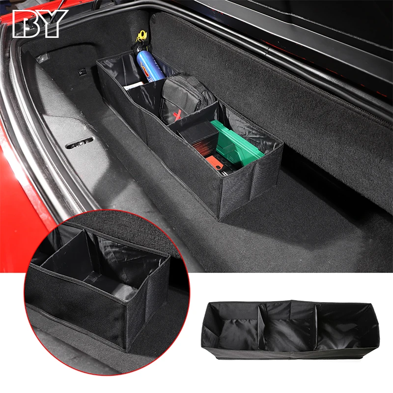 

Multipurpose Collapsible Car Trunk Storage Organizer Stowing Tidying Box For Chevrolet Corvette C7 2014-2019 Auto Accessories