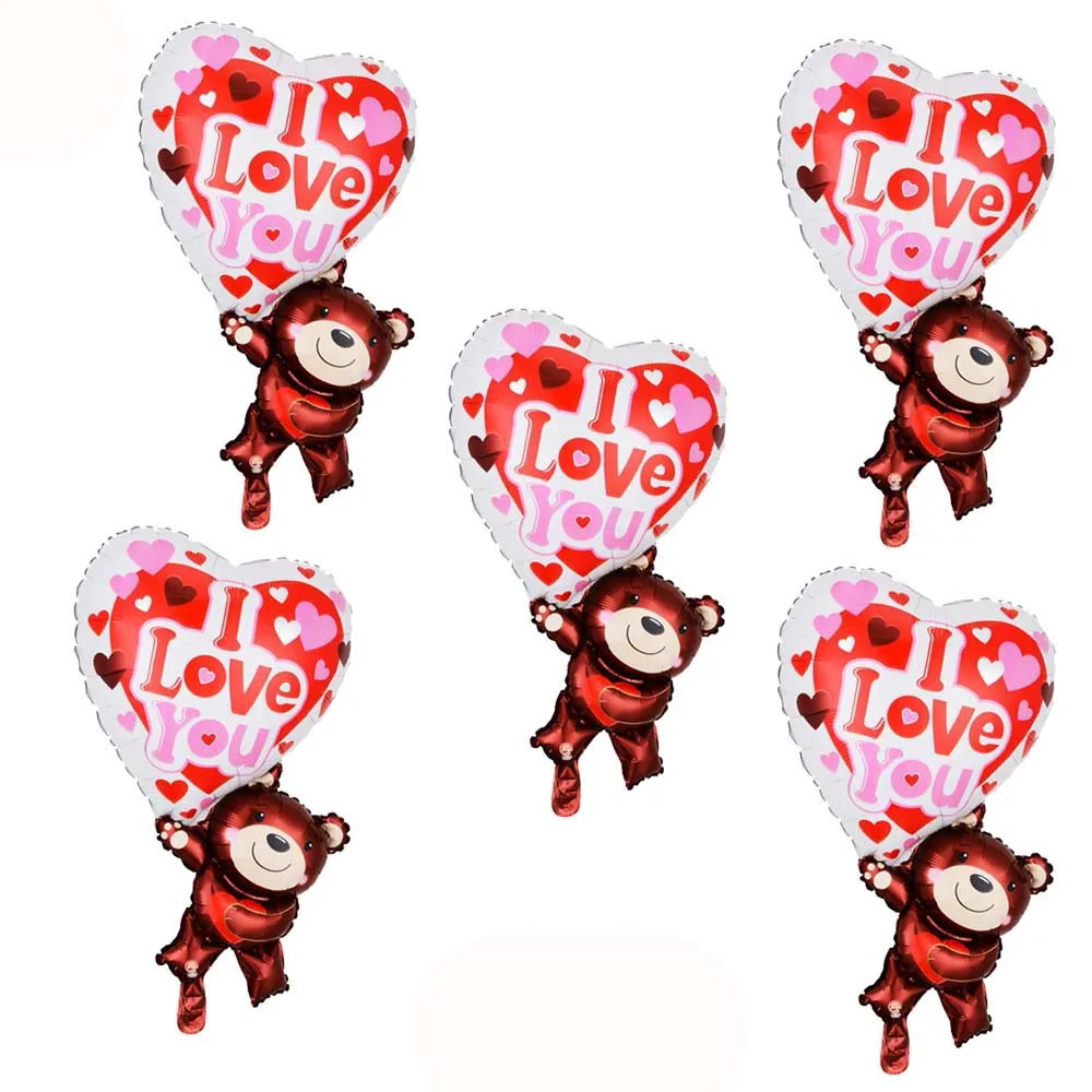 

Valnetine's Day Balloon Decoration I love You Bear Balloon For Vedding Birthday Party Supplies