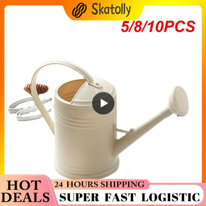 

5/8/10PCS 2l Watering Kettle Sprinkler Large Capacity Long Mouth Handle Flower Watering Can Indoor Long Spout Garden Tools