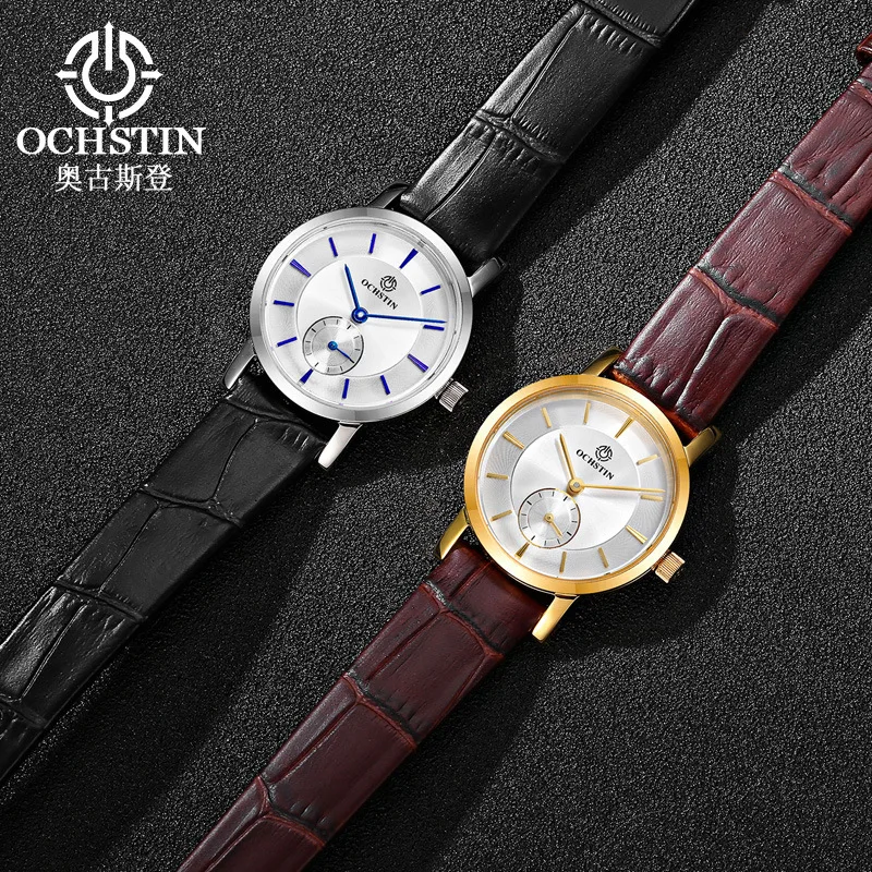 

New Augustden Genuine Leather Waterproof Fashion Watch Casual Business Watch Manufacturer Hot Selling Product