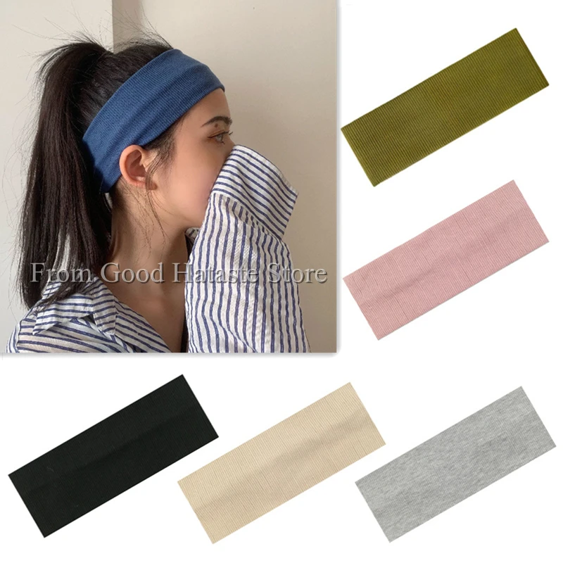 Knitted Hair Band Yoga Exercise Sweat-absorbing Headband Thread Cotton Face Wash Makeup Hair Bands