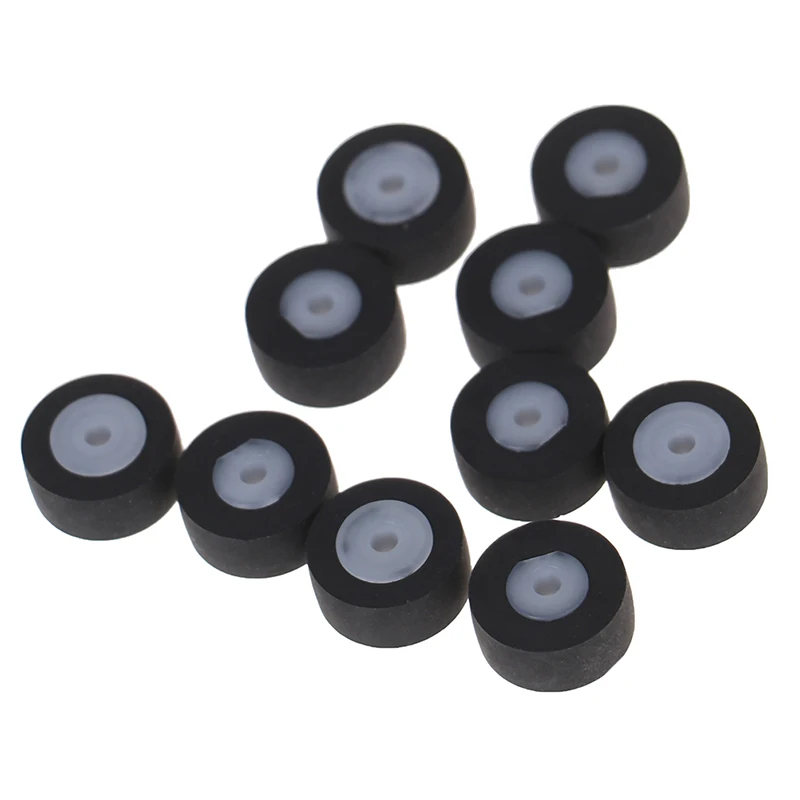 

10pcs Practical 1.8x5x11.5mm Pressure Pinch Roller Card Seat Audio Belt Pulley White Core High Quality