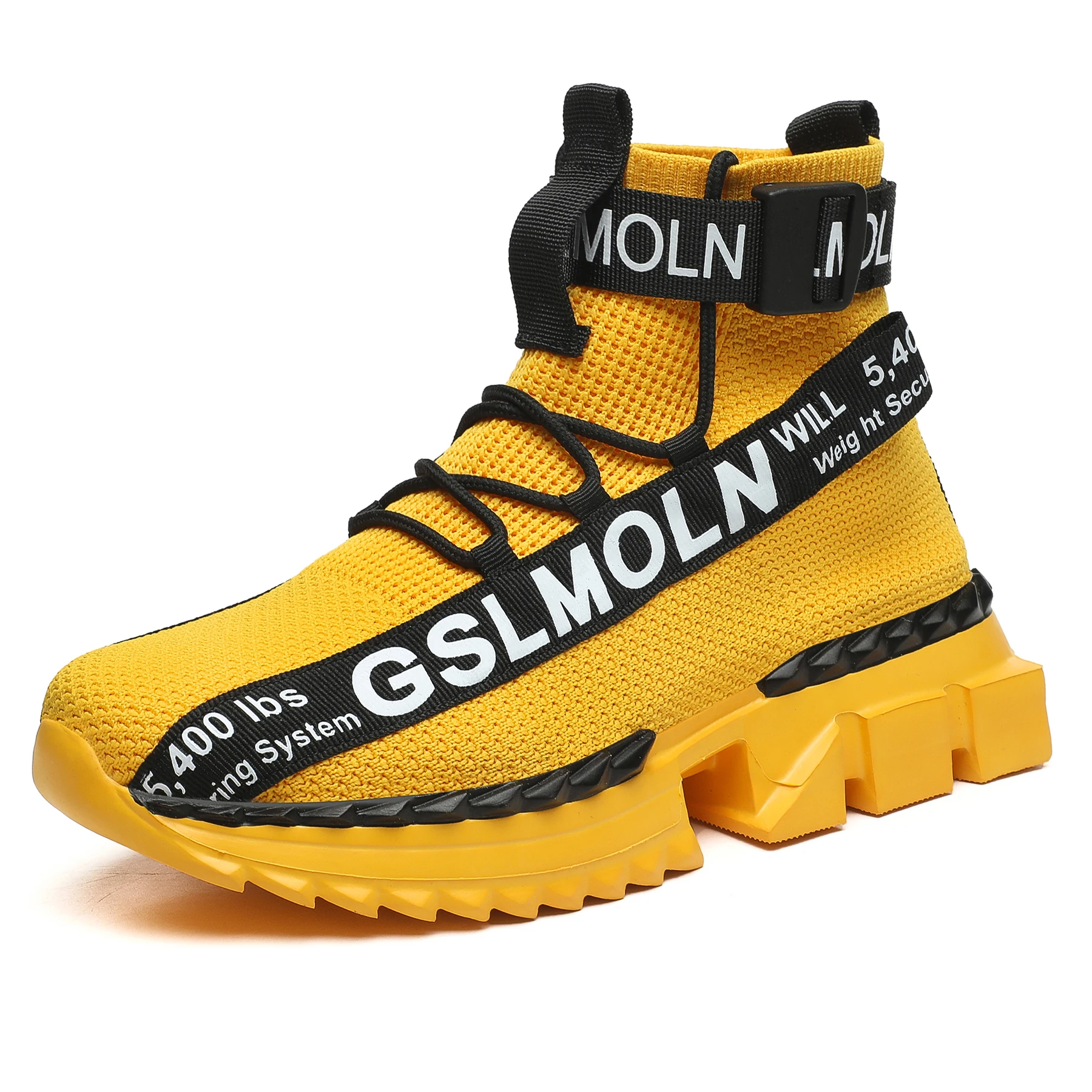 

Men Sneakers Fly Woven Mesh Casual Shoes Comfortable And Breathable Outdoor Light Large Size Classic Socks Man High Top Sneaker