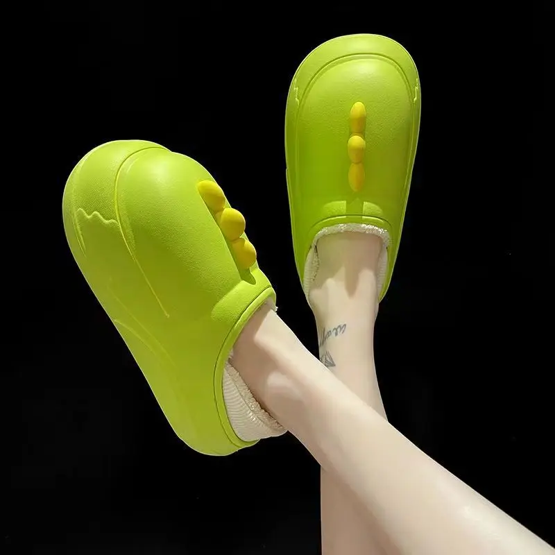 Новинка 2020 зимние тапочки Теплая мужская обувь водонепроницаемые женские