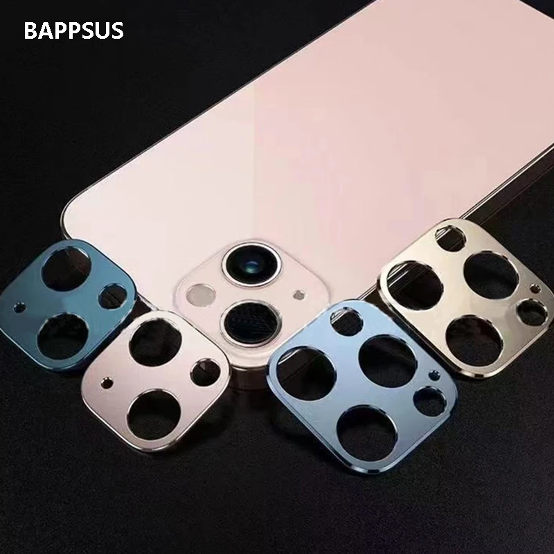 

For Iphone 13 Series Lens Frame Titanium Alloy Back Rear Camera Protective Film Screen Protector Iphone 13mini 13 13pro 13promax