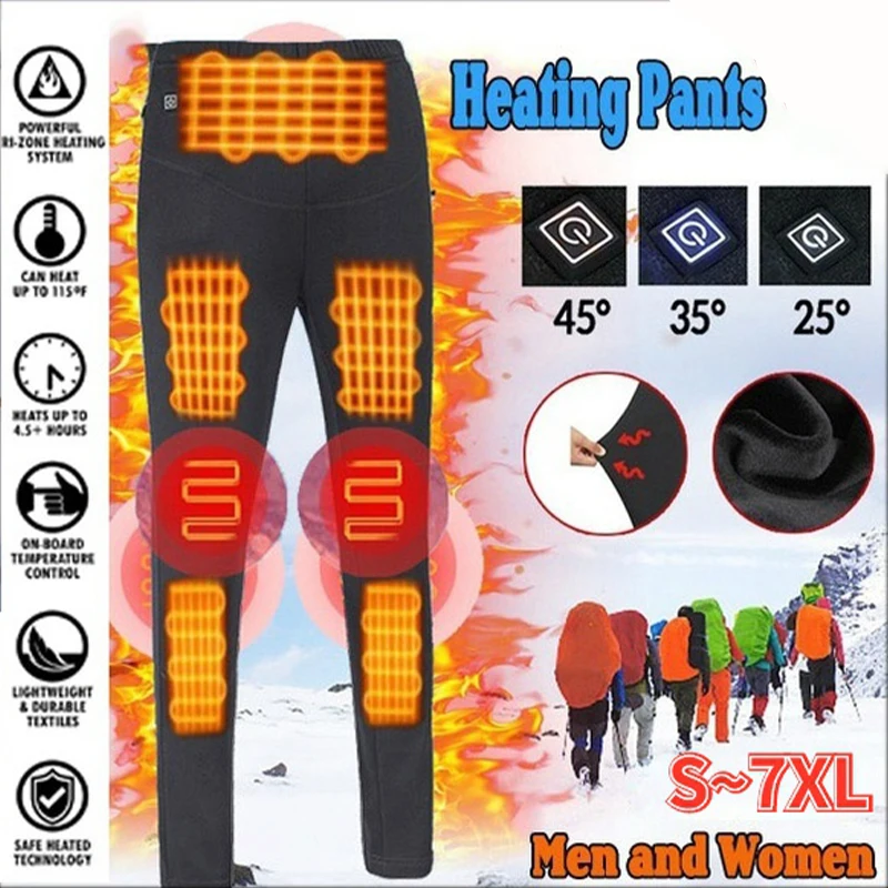 

USB Electric Heating Pants Socks Ultra-thin Cold Technology Outer Pants Intelligent Constant Temperature Men Women for Camping
