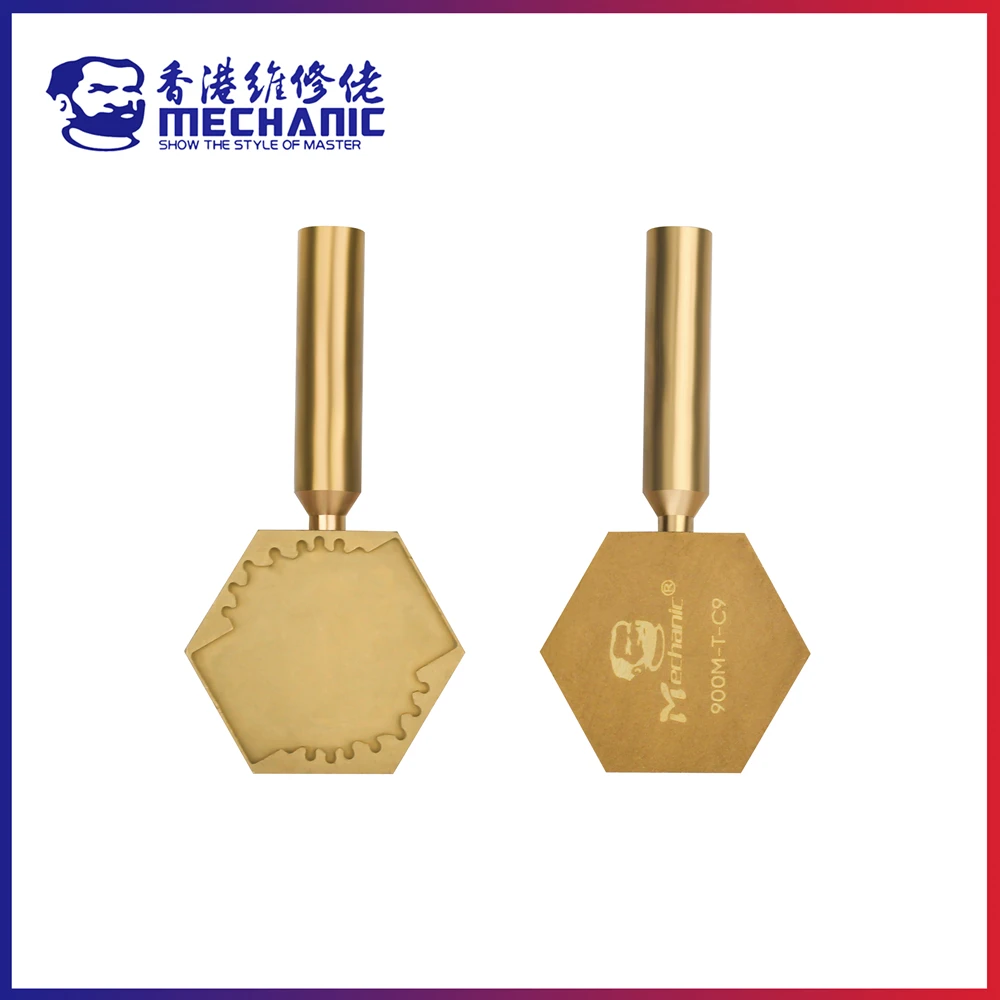 

MECHANIC 900M-T-C9 Pure Copper 7 in 1 Miniature Heating Platform Micro Solder Station For CPU IC Chip Glue Removal Desoldering