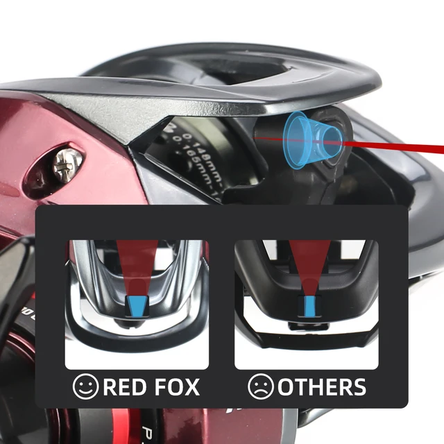 SeaKnight Brand RED FOX Series HG XG 7.2:1 8.1:1 Baitcasting Reel Centrifugal Brake System 13lbs Ultra-light Fishing Reel 192G 5