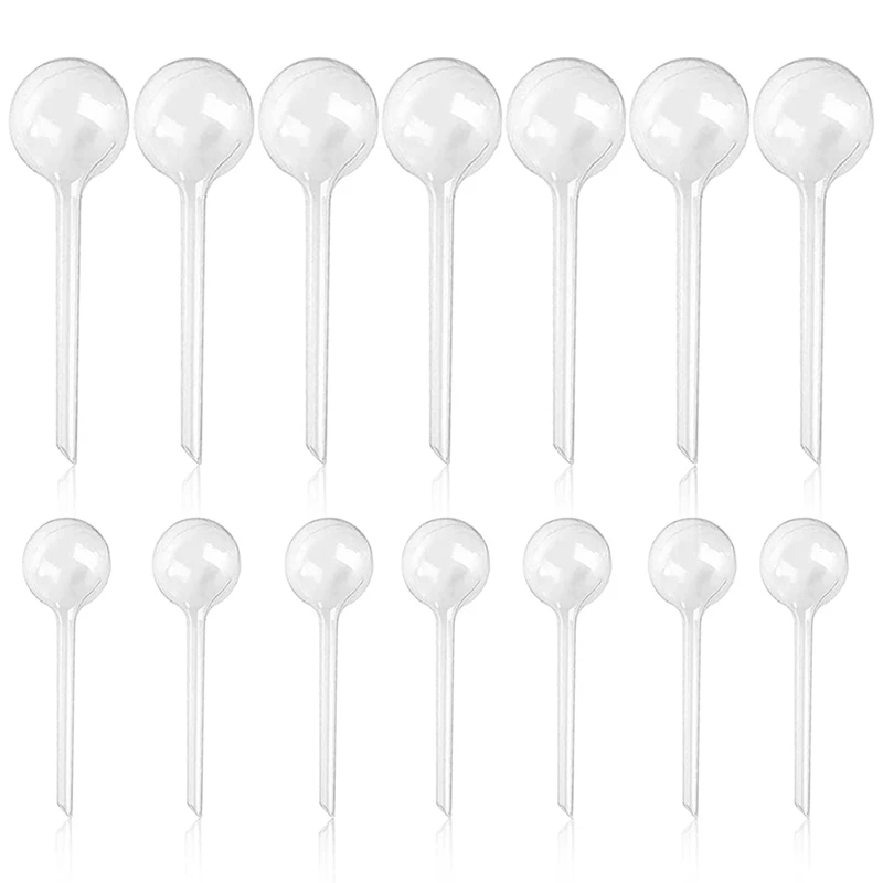 

14 Pcs Plant Clear Watering Bulbs,Plastic Automatic Self-Watering Globes,Garden Water Device Watering Bulbs For Plant