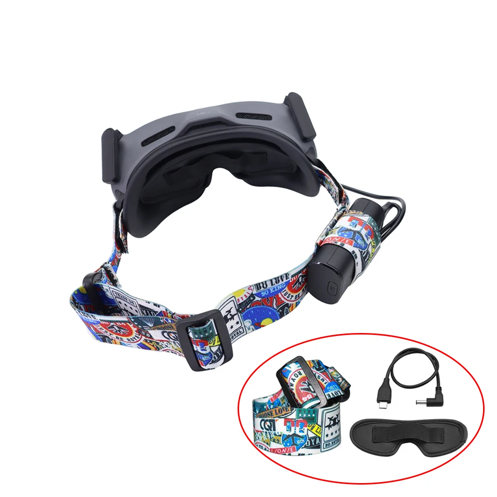 

Headband Shading Pad Power Cable for DJI Avata Goggles 2 Glassess Accessories