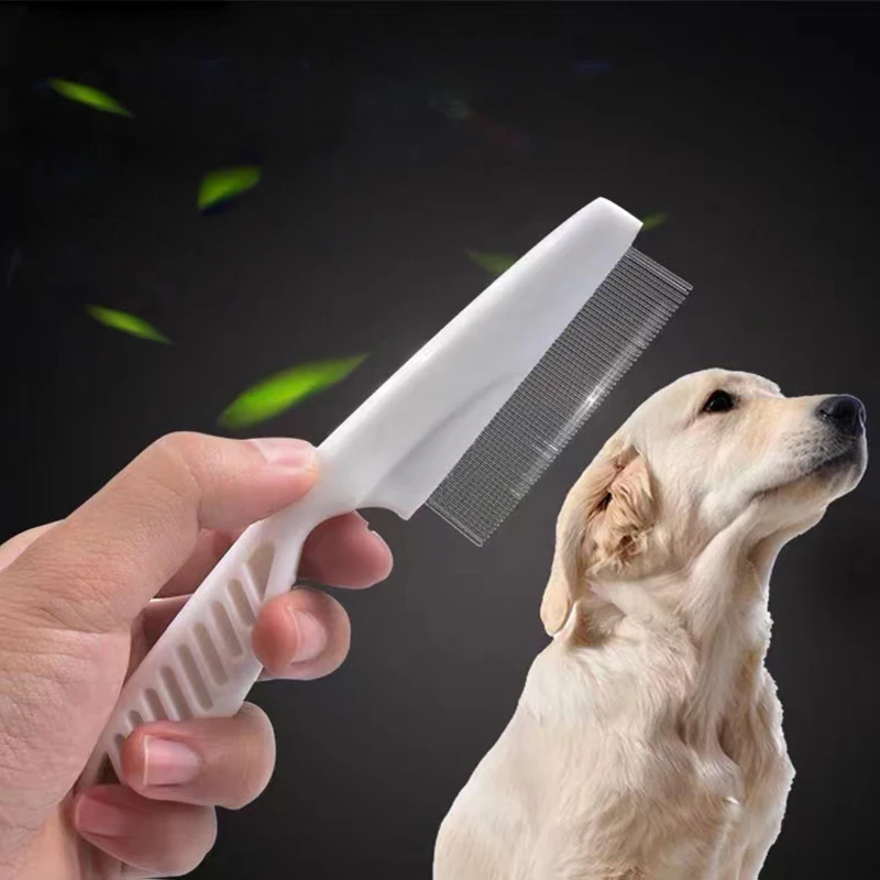 

Pet Flea Comb Stainless Steel Grooming Brush To Protect Cats From Lice Petcare Combs Comfortable Dog Hair Protection Supplies